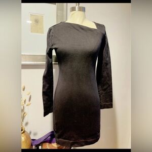 Kate Spade Saturday Asymmetrical Cut Casual Cotton Knit Sheath Dress small